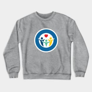 One By One Foundation Logo - white outline Crewneck Sweatshirt